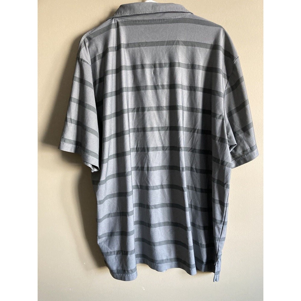 Mens Milwaukee Brewers polo "M" Logo Lightweight Shirt Gray Size 2XL - Picture 3 of 6